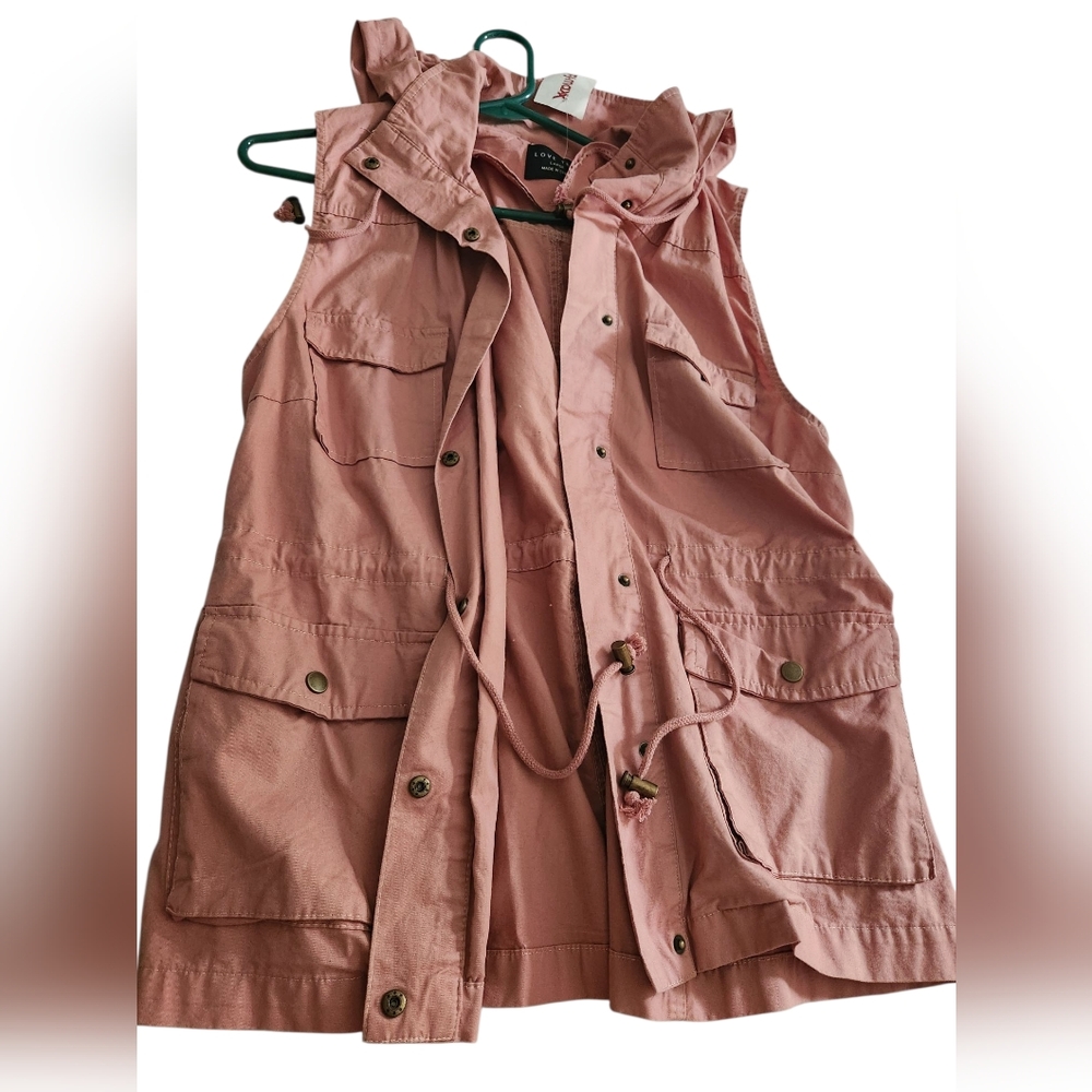 Love Tree Blush Pink Utility Vest